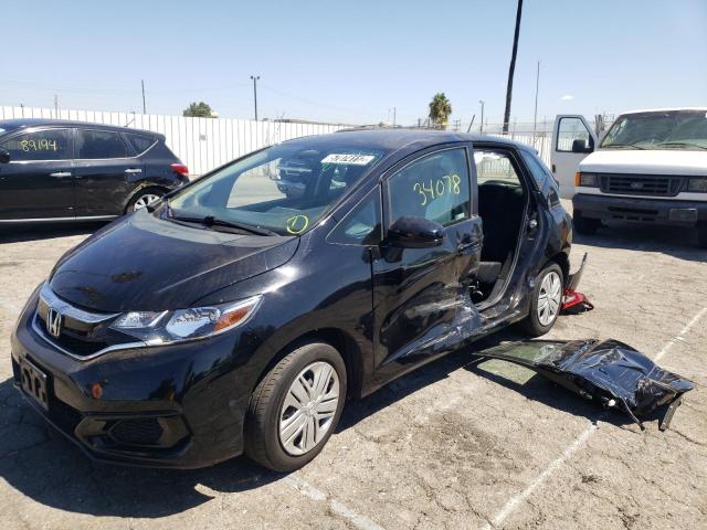 3HGGK5H4XKM702924 - 2019 HONDA FIT LX BLACK photo 2