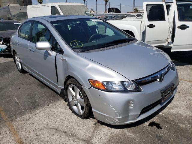 1HGFA16857L138184 - 2007 HONDA CIVIC EX SILVER photo 1