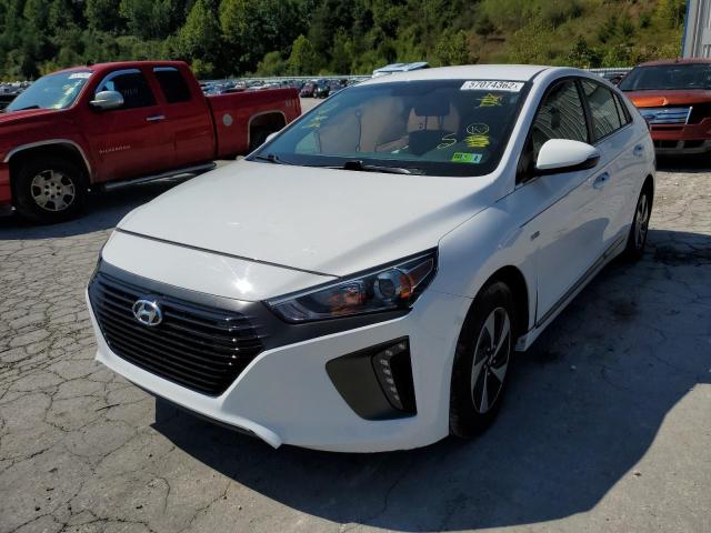 KMHC75LCXHU045149 - 2017 HYUNDAI IONIQ SEL WHITE photo 2