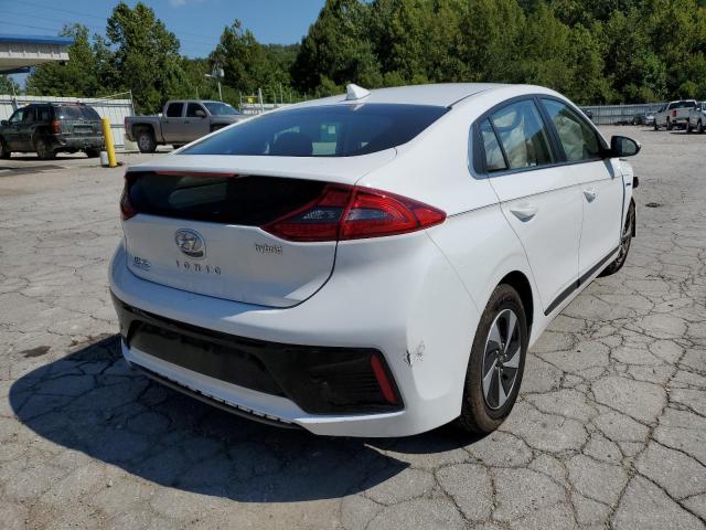 KMHC75LCXHU045149 - 2017 HYUNDAI IONIQ SEL WHITE photo 4