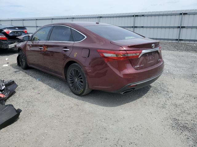 4T1BK1EB7GU201461 - 2016 TOYOTA AVALON XLE BURGUNDY photo 3