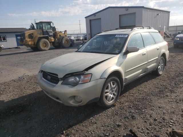 4S4BP62C757303186 - 2005 SUBARU LEGACY OUT GOLD photo 2