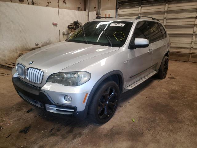 5UXFE83587LZ37574 - 2007 BMW X5 SILVER photo 2