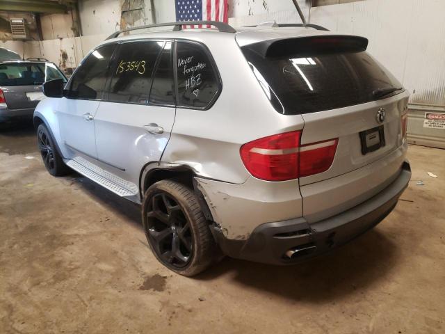 5UXFE83587LZ37574 - 2007 BMW X5 SILVER photo 3