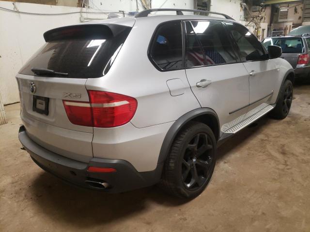 5UXFE83587LZ37574 - 2007 BMW X5 SILVER photo 4