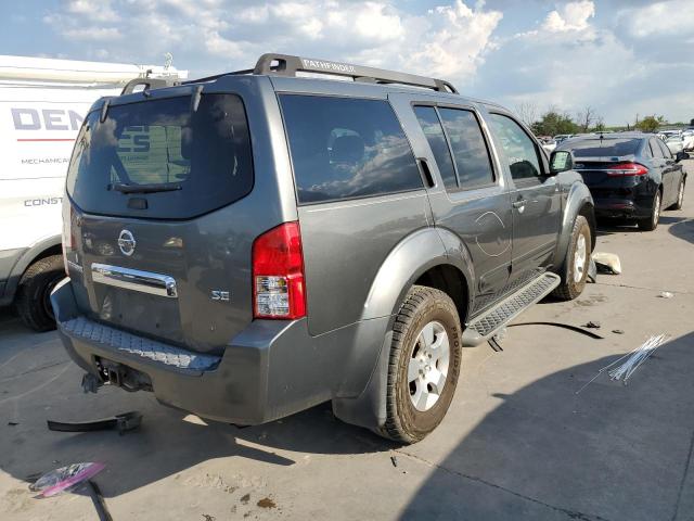 5N1AR18W47C615471 - 2007 NISSAN PATHFINDER GRAY photo 4