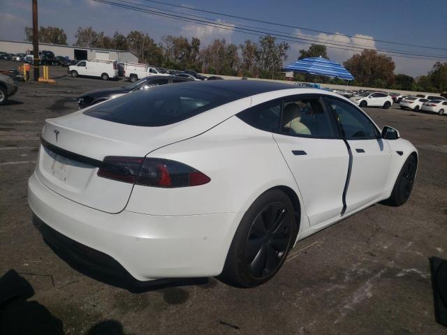5YJSA1E55NF467102 - 2022 TESLA MODEL S Սպիտակ լուսանկար 4