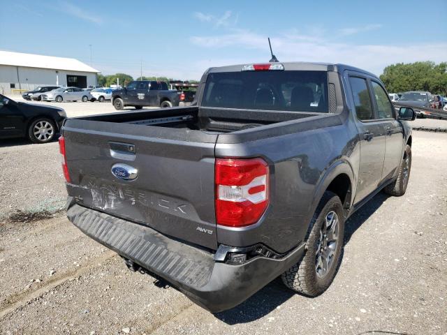 3FTTW8F99NRA16205 - 2022 FORD MAVERICK X GRAY photo 4