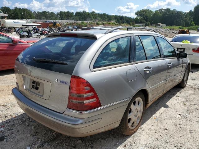 WDBRH84J83F406903 - 2003 MERCEDES-BENZ C 320 4MAT SILVER photo 4