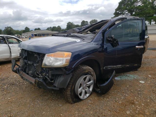 5N1BA0ND5AN603981 - 2010 NISSAN ARMADA SE BLUE photo 2