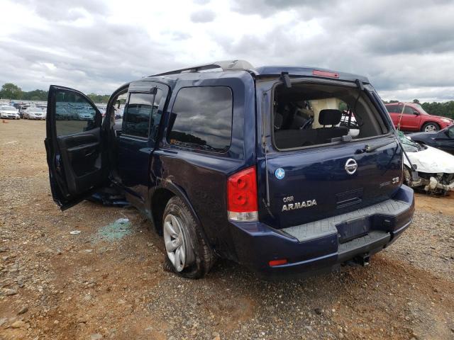 5N1BA0ND5AN603981 - 2010 NISSAN ARMADA SE BLUE photo 3