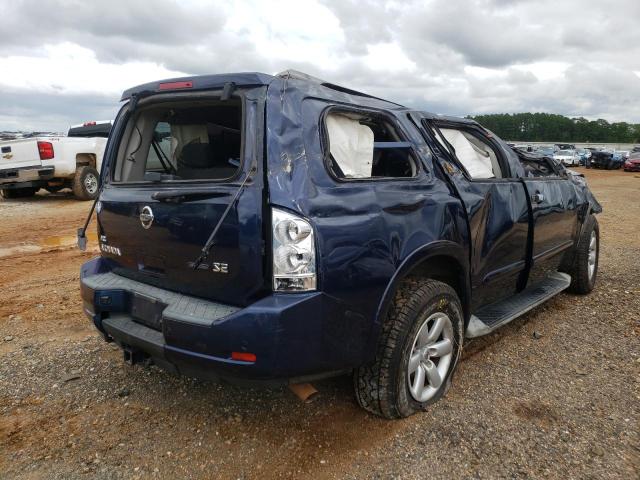 5N1BA0ND5AN603981 - 2010 NISSAN ARMADA SE BLUE photo 4