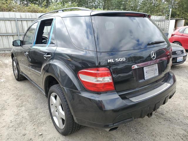 4JGBB75E86A055150 - 2006 MERCEDES-BENZ ML 500 BLACK photo 3