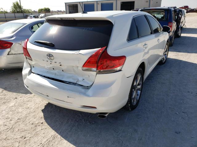 4T3ZK3BB2AU033645 - 2010 TOYOTA VENZA WHITE photo 4