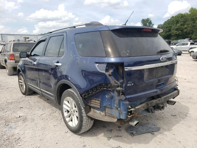 1FMHK8D85CGA50735 - 2012 FORD EXPLORER X BLUE photo 3