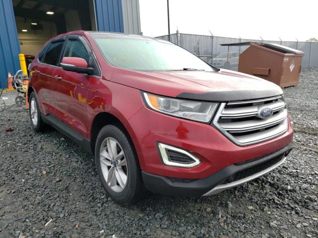 2FMTK4J91FBB18301 - 2015 FORD EDGE SEL RED photo 1