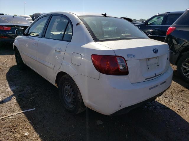 KNADH4A32B6732203 - 2011 KIA RIO BASE WHITE photo 3