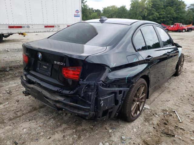 WBA3C3C59DF980115 - 2013 BMW 320 I XDRI Negro foto 4