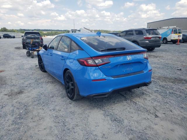 19XFL2H80NE007813 - 2022 HONDA CIVIC SPOR BLUE photo 3