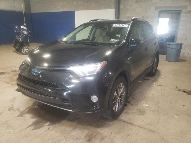 JTMRJREV3JD258682 - 2018 TOYOTA RAV4 HV LE BLACK photo 2