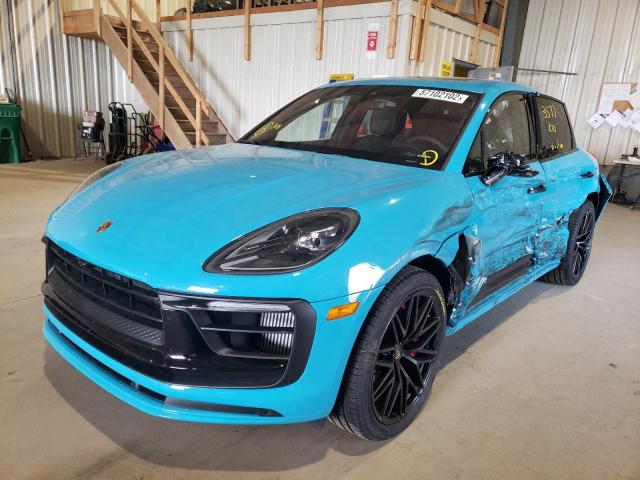 WP1AF2A50NLB31085 - 2022 PORSCHE MACAN GTS BLUE photo 2