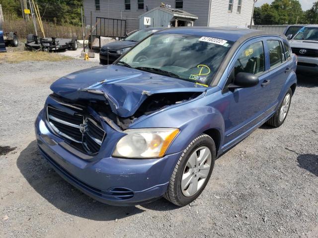 1B3HB48BX7D249162 - 2007 DODGE CALIBER SX BLUE photo 2