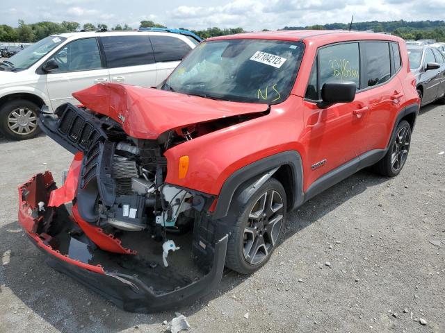 ZACNJAAB1LPM28311 - 2020 JEEP RENEGADE S RED photo 2