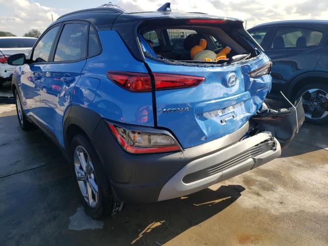 KM8K62AB0NU893527 - 2022 HYUNDAI KONA SEL BLUE photo 3