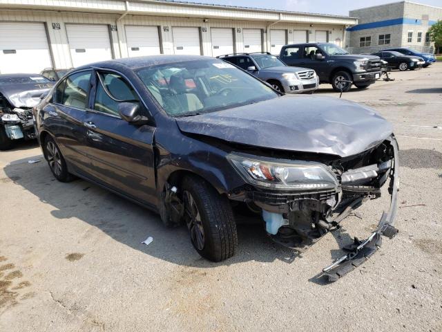 1HGCR2F3XDA003327 - 2013 HONDA ACCORD LX GRAY photo 1