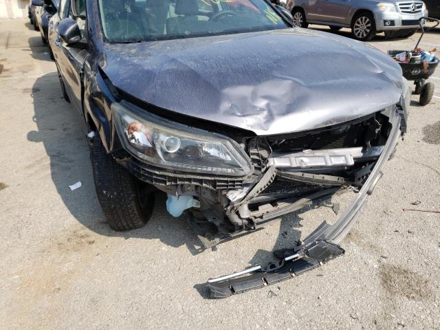 1HGCR2F3XDA003327 - 2013 HONDA ACCORD LX GRAY photo 9