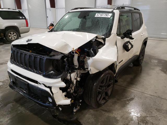 ZACNJBB1XLPL22130 - 2020 JEEP RENEGADE L WHITE photo 2