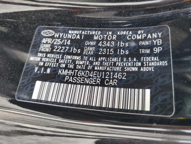 KMHHT6KD4EU121462 - 2014 HYUNDAI GENESIS CO BLACK photo 10