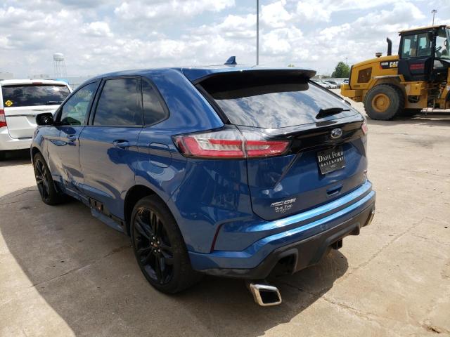 2FMPK4AP2KBB26501 - 2019 FORD EDGE ST BLUE photo 3