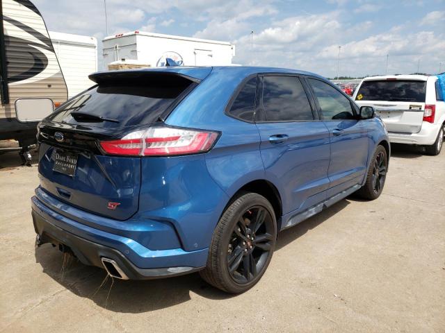 2FMPK4AP2KBB26501 - 2019 FORD EDGE ST BLUE photo 4