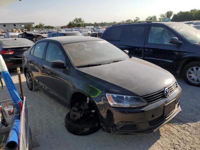 3VW2K7AJ9EM333611 - 2014 VOLKSWAGEN JETTA BASE შავი ფოტო 1