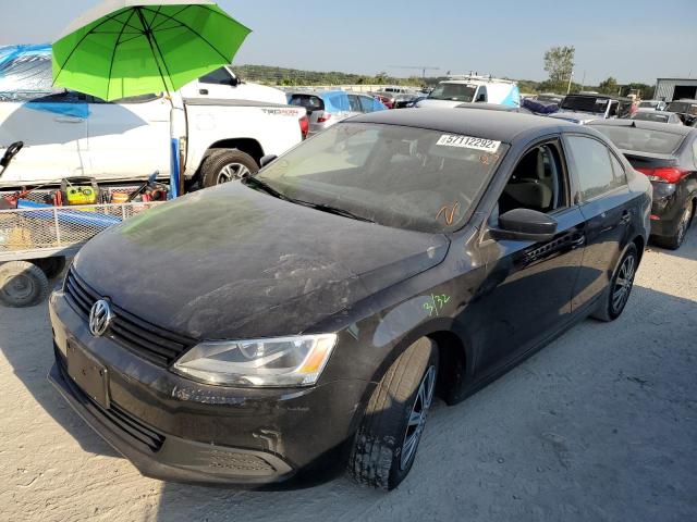 3VW2K7AJ9EM333611 - 2014 VOLKSWAGEN JETTA BASE შავი ფოტო 2