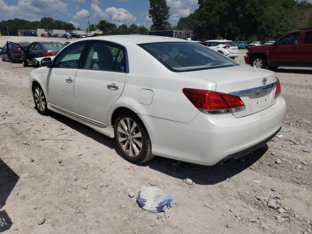 4T1BK3DB2BU390221 - 2011 TOYOTA AVALON BAS WHITE photo 3