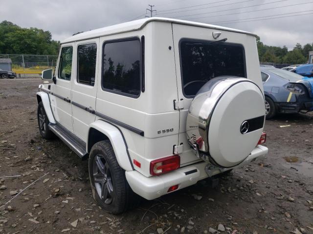 WDCYC3KF0GX251304 - 2016 MERCEDES-BENZ G 550 WHITE photo 3