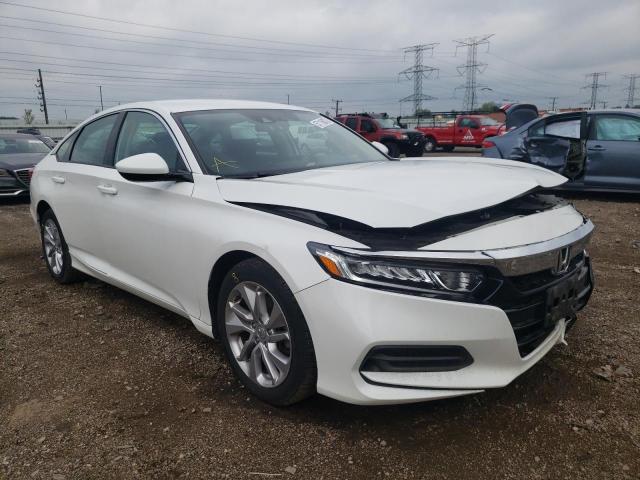 1HGCV1F12KA174106 - 2019 HONDA ACCORD LX WHITE photo 1