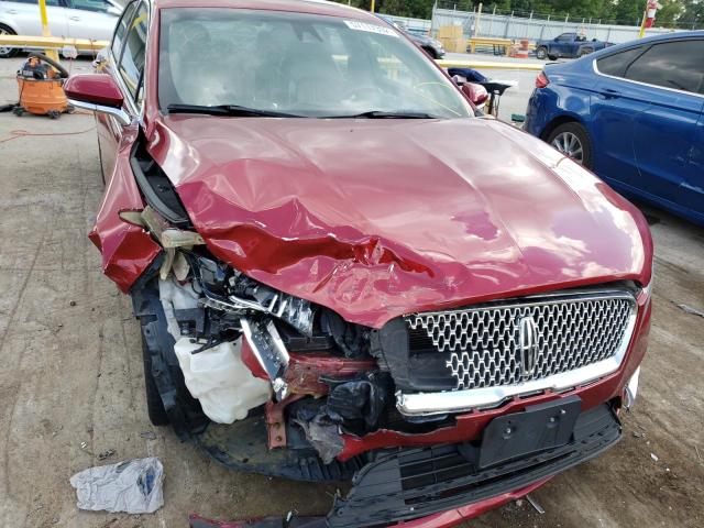 3LN6L5E99HR609441 - 2017 LINCOLN MKZ RESERV MAROON photo 9