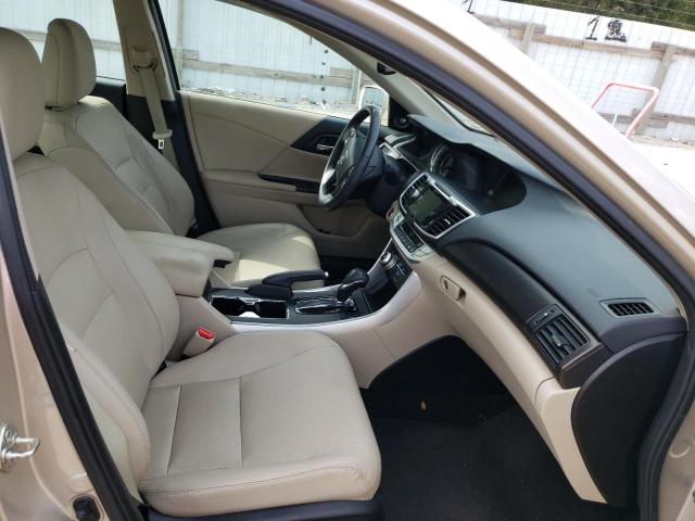 1HGCR3F81EA019337 - 2014 HONDA ACCORD EXL BEIGE photo 5