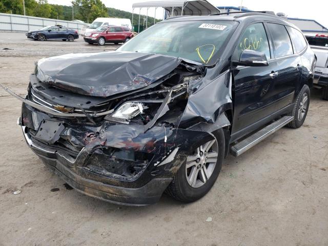 1GNKVHKD2FJ201787 - 2015 CHEVROLET TRAVERSE LT  photo 2