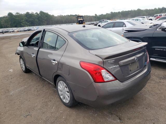 3N1CN7AP1DL829657 - 2013 NISSAN VERSA S GRAY photo 3