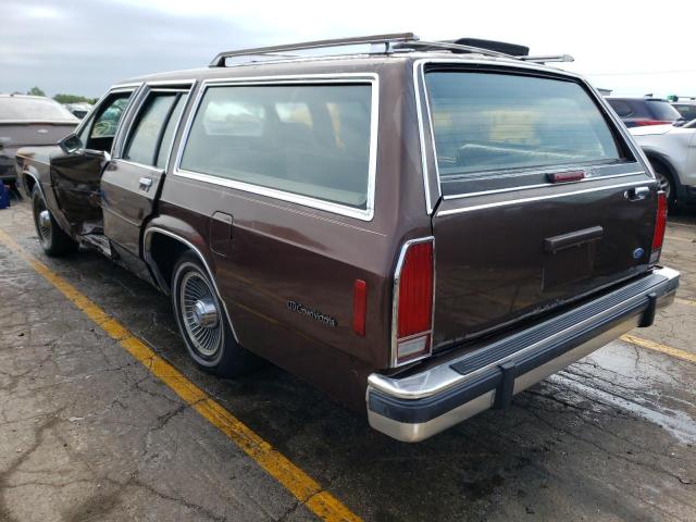 2FABP77F8KX129671 - 1989 FORD CROWN VICT BROWN photo 3