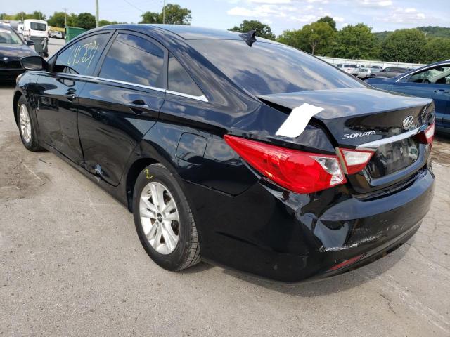 5NPEB4AC1DH733585 - 2013 HYUNDAI SONATA GLS BLACK photo 3