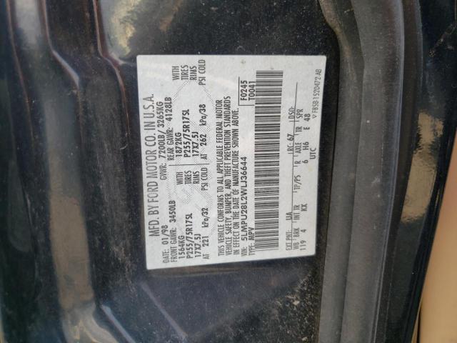 5LMPU28L2WLJ36644 - 1998 LINCOLN NAVIGATOR შავი ფოტო 10