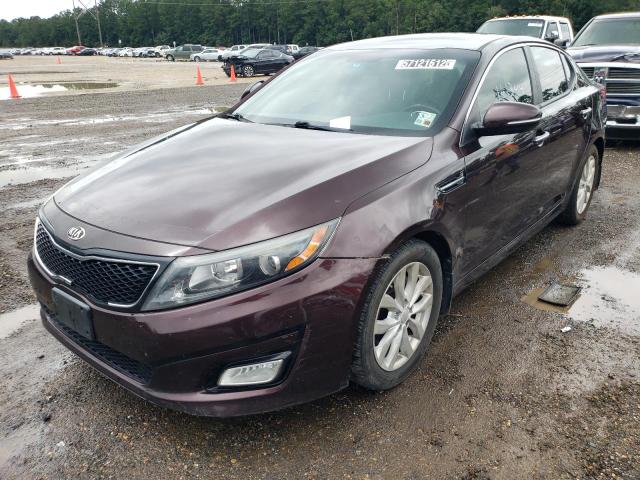 5XXGN4A73EG327825 - 2014 KIA OPTIMA EX BURGUNDY photo 2