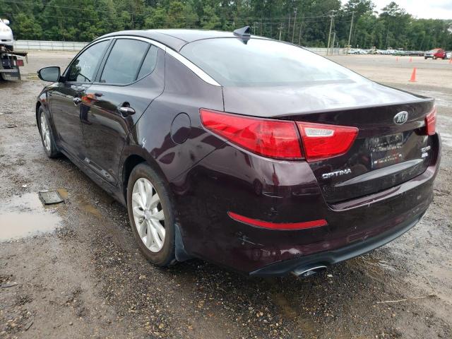 5XXGN4A73EG327825 - 2014 KIA OPTIMA EX BURGUNDY photo 3