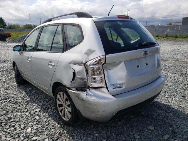 KNAHH8A8XA7325999 - 2010 KIA RONDO EX SILVER photo 3