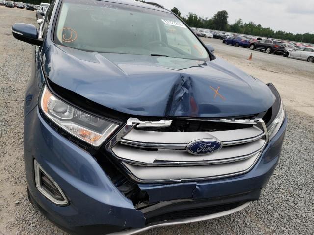 2FMPK3J99JBB38249 - 2018 FORD EDGE SEL BLUE photo 7